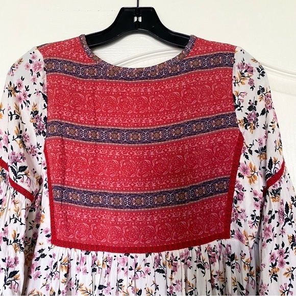 Spell Elle Romper Boho Floral Tassel Tie Rosewood Small EUC - Picture 4 of 13